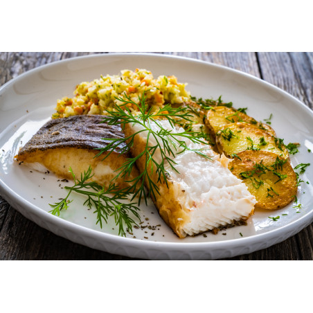 Halibut Tusza 2 kg Mrożona | Białe Mięso, Bez Glazury | O-fish.pl