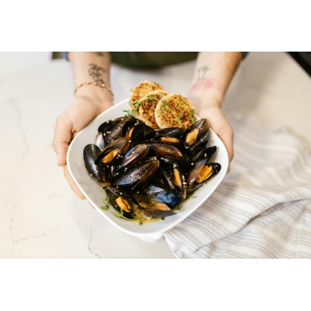 Omułki Chilijskie Gotowane 2 kg - Mrożone | Hurtownia O-fish.pl