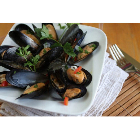 Omułki Chilijskie Gotowane 2 kg - Mrożone | Hurtownia O-fish.pl