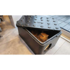 Czarny domek dla kota Piocelan 60x40x30 - Ciepła budka na zimę