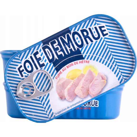 Wątróbka z dorsza w sosie własnym 121g Foie de Morue